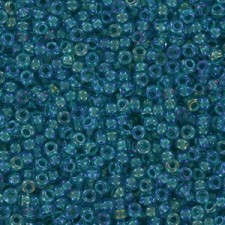Miyuki rocailles Perlen 11/0 - Fancy lined teal 11-3742